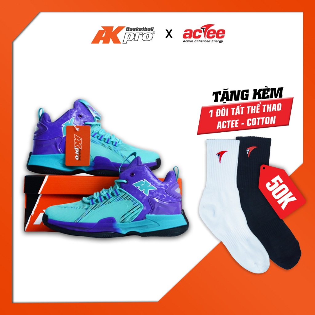 Giày Bóng rổ AKpro AS023 màu Xanh