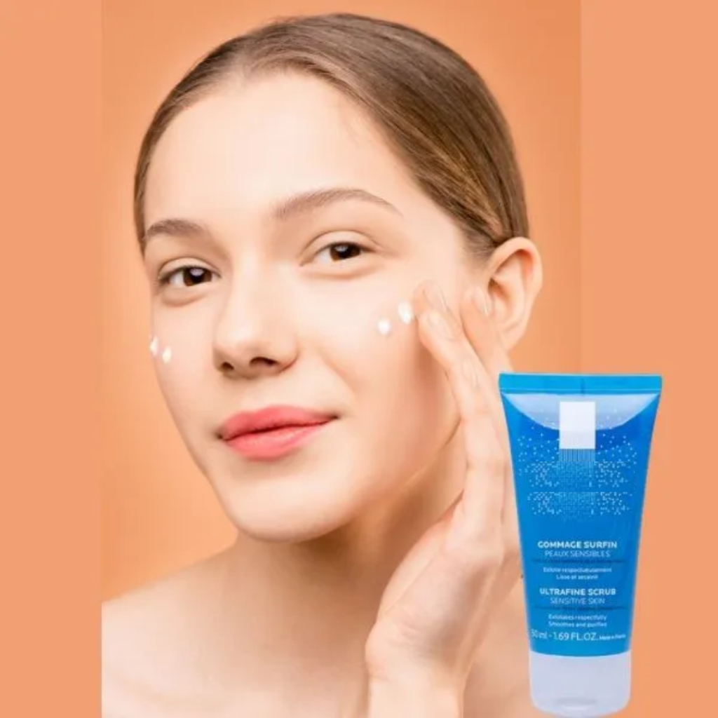 Gel tẩy tế bào chết La Roche-Posay Ultra Fine Scrub Sensitive Skin dành cho da nhạy cảm 50ml