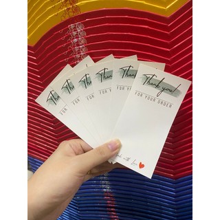 Tem decal dán hộp carton, tem thank you dán niêm phong hộp - size 12x6cm - tem thank you for oder