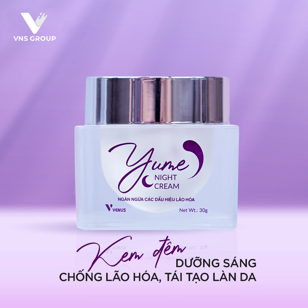 Kem dưỡng da ban đêm Yume Night Cream 30g tặng 1 kem ngày Yume Face Day Cream 50g