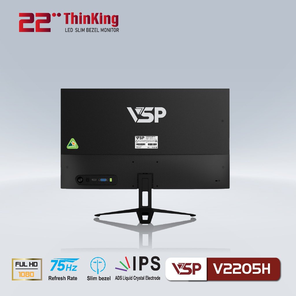 Màn Hình VSP V2205H 22" IPS Đen
