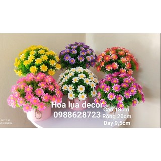 Chậu hoa giả, bình hoa lụa, chậu hoa nhựa, chậu gốm sứ trang trí cao cấp.