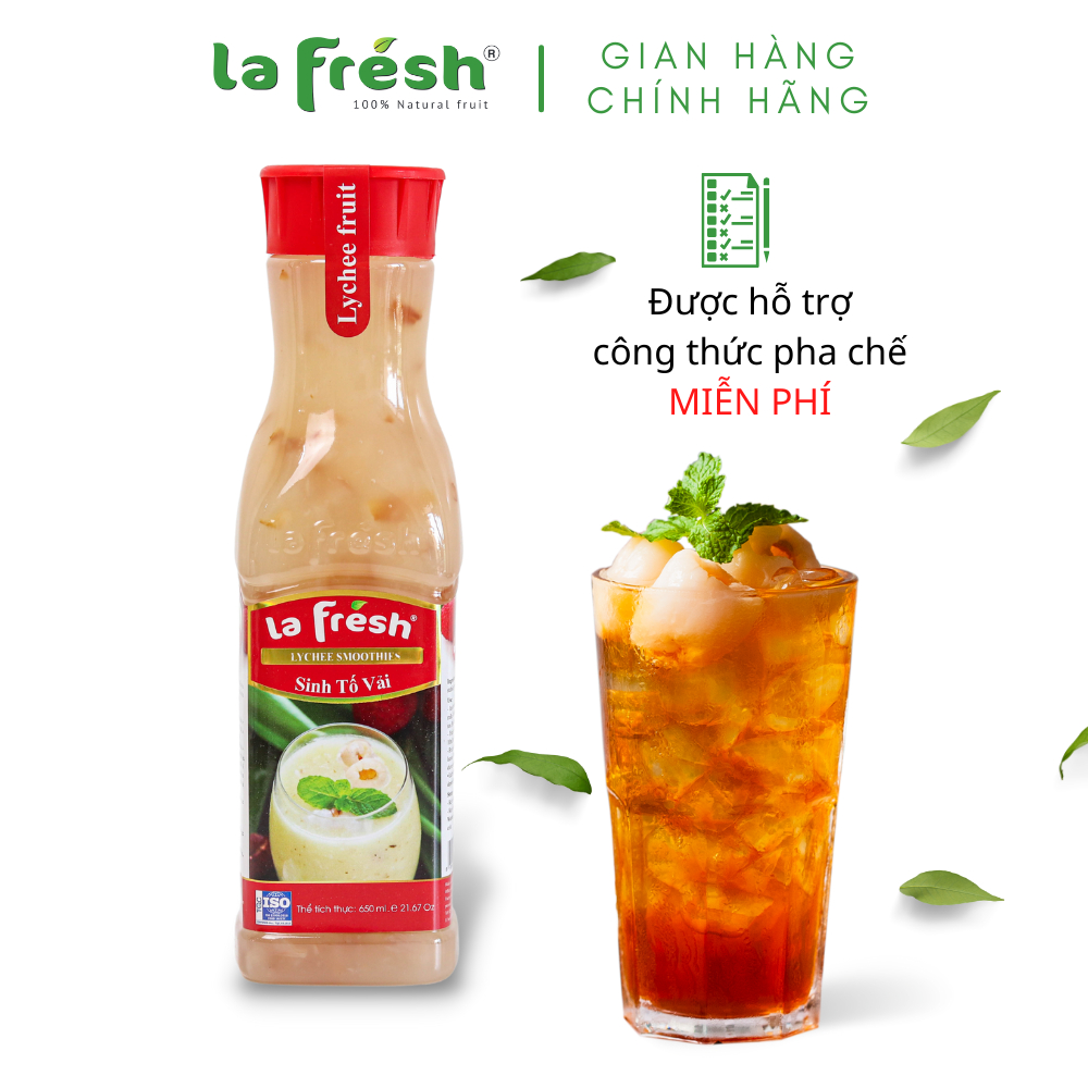 Nước Cốt Vải Lafresh Đà Lạt Chai 650ml