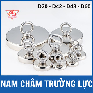 Nam châm cứu hộ khuyên tròn đa năng D20, D42, D48, D60 cực mạnh lên đến 130kg