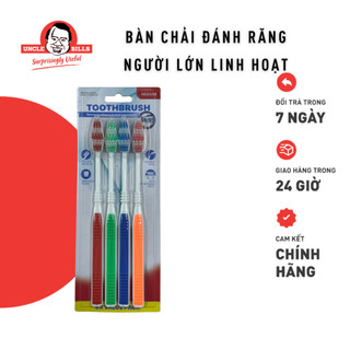 Bàn chải đánh răng người lớn linh hoạt Uncle Bills AT0840