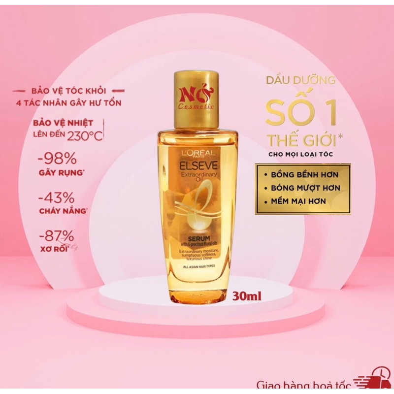 Dầu dưỡng tóc Loreal chai 100ml và chai 30ml