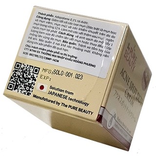 Kem Acne Spot Dot Cream xóa mụn, mờ thâm làm sáng da