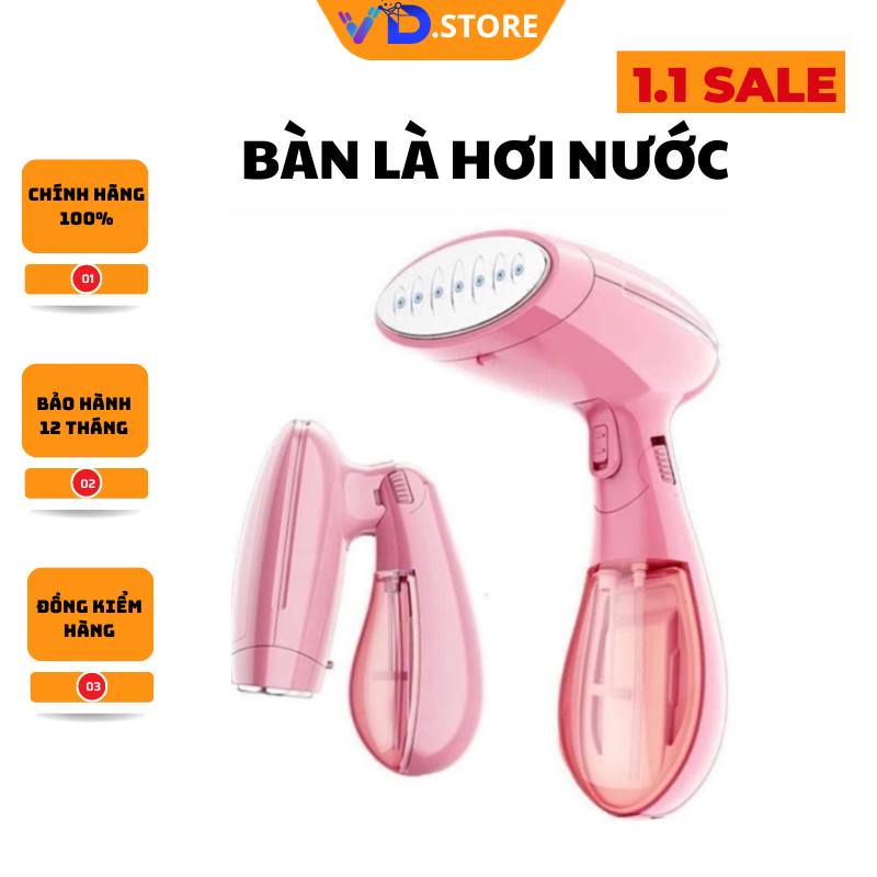 Bàn là hơi nước cầm tay cao cấp công xuất 1500W tiện lợi cho gia đình