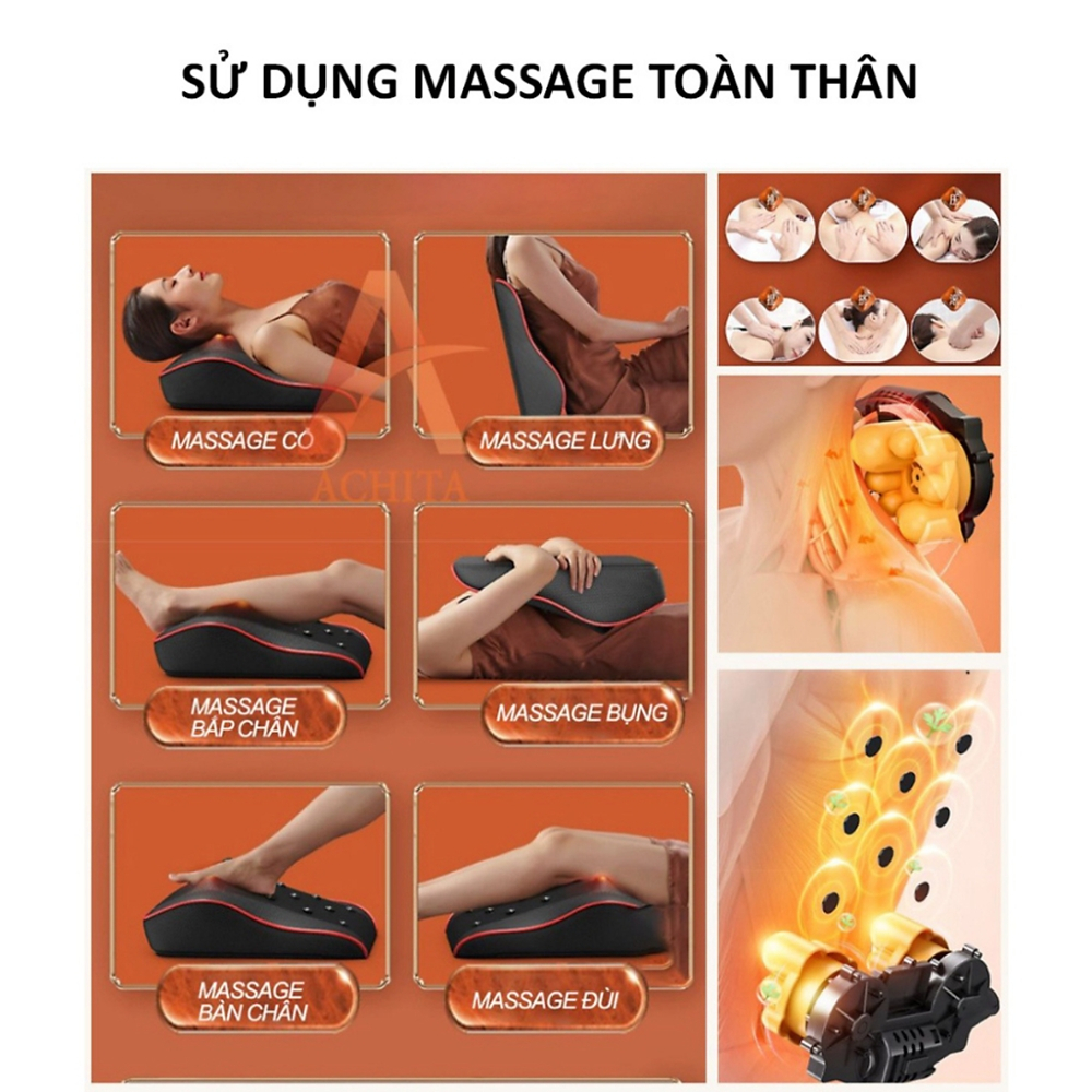 Máy Massage cổ vai gáy 20 BI giảm nhức mỏi toàn thân cao cấp thế hệ mới-VD.STORE