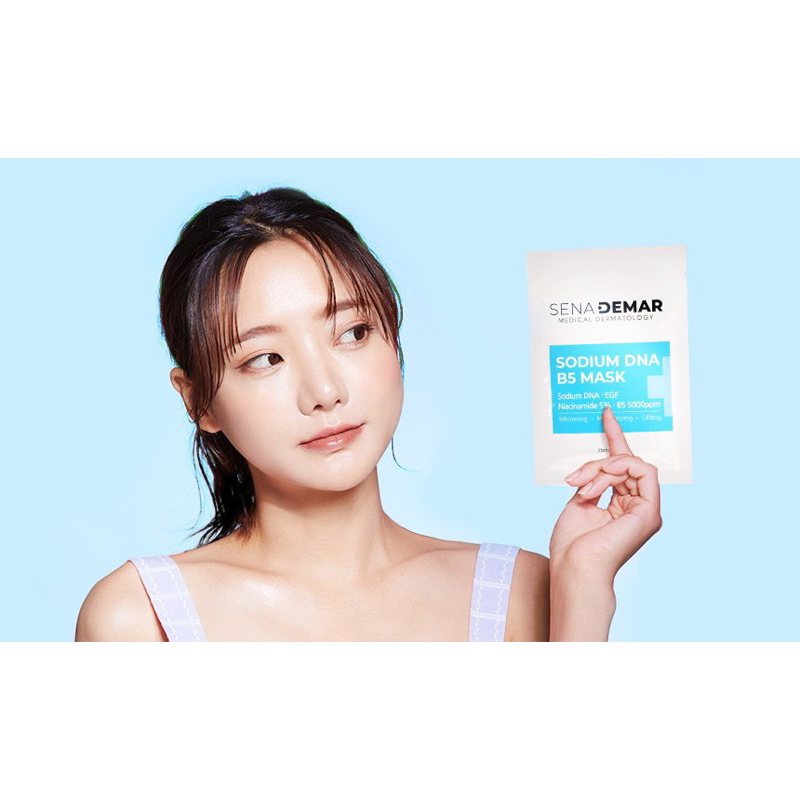 Combo 10 Mặt nạ B5 SenaDemar hạn 2026 Sodium DNA B5 Mask cấp ẩm dưỡng trắng phục hồi