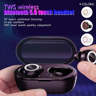 SANNY Tai nghe Bluetooth không dây Y50 Tai nghe nhét tai không dây thực sự Tuổi thọ pin siêu dài 3D Touch