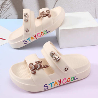 Dép bánh mì nữ 2 quai ngang sandal nữ quai hậu học sinh độn đế 3cm chất liệu eva kiểu ulzzang basic đi mưa-Mẫu mới