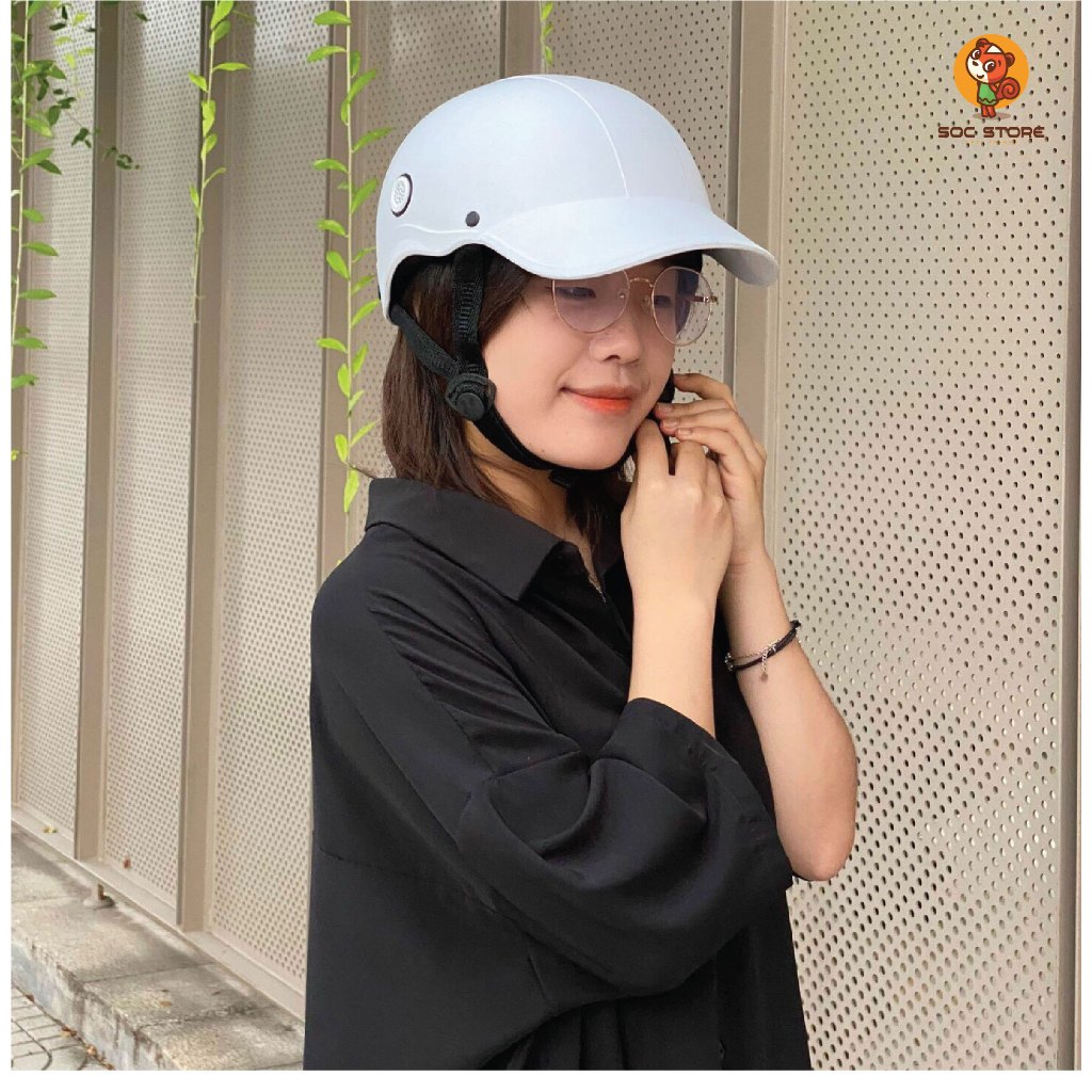 Mũ bảo hiểm Lưỡi Trai Napoli thời trang cao cấp chính hãng Sóc Store Vietnam