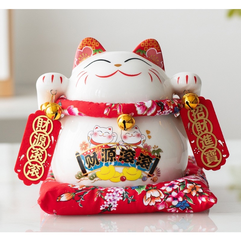 Mèo thần tài tiết kiệm size lớn cao 15cm - 19cm