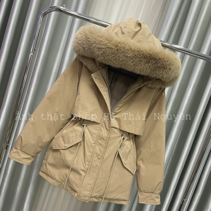 ÁO PHAO PARKA LÓT LÔNG RÚT EO HÀNG QUẢNG CHÂU