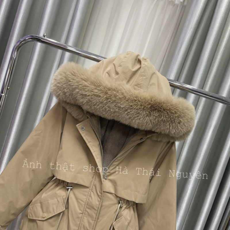 ÁO PHAO PARKA LÓT LÔNG RÚT EO HÀNG QUẢNG CHÂU