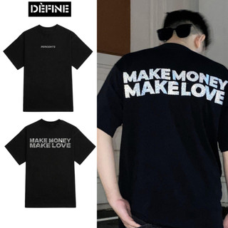 Áo thun local brand t-shirt/ percents make money make love phông nam nữ unisex 100% cotton 2 chiều basic tee