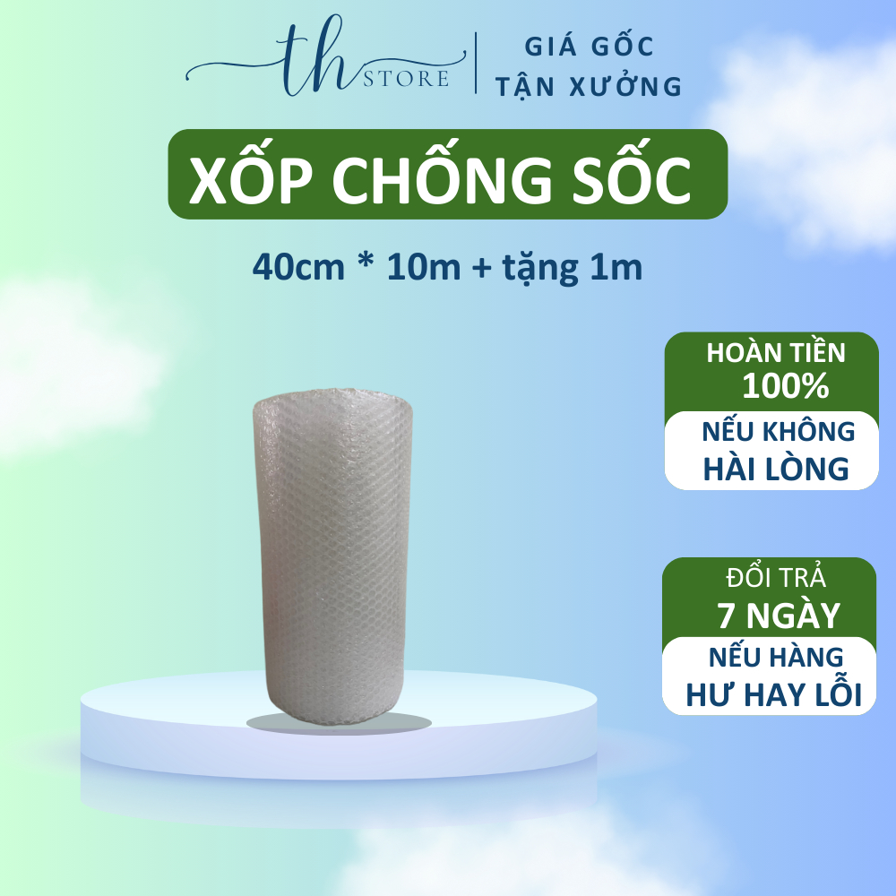 Xốp chống sốc lẻ 10m TH Shop bọc chống sốc gói hàng , xốp nổ bọc hàng xốp gói hàng tránh trầy xước giúp hàng hóa an toàn