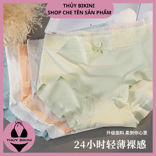 Set 5 quần lót nữ su lụa phối ren mềm cao cấp Q42