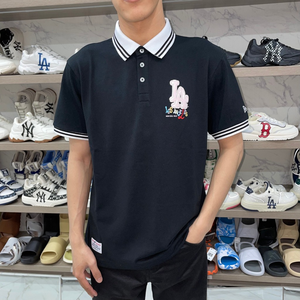 Áo New Era - Polo La Nhảy Nhót - Black - Code: 13280341
