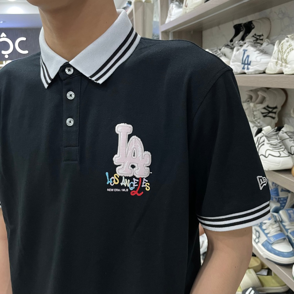 Áo New Era - Polo La Nhảy Nhót - Black - Code: 13280341