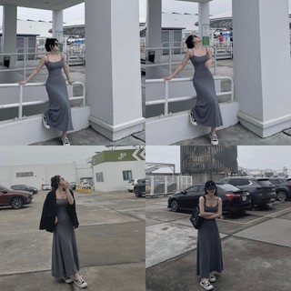 (có bán sỉ,ảnh thật,hoả tốc)🖤 MILO DRESS 🥑 ĐẦM HAI DÂY BASIC DÀI