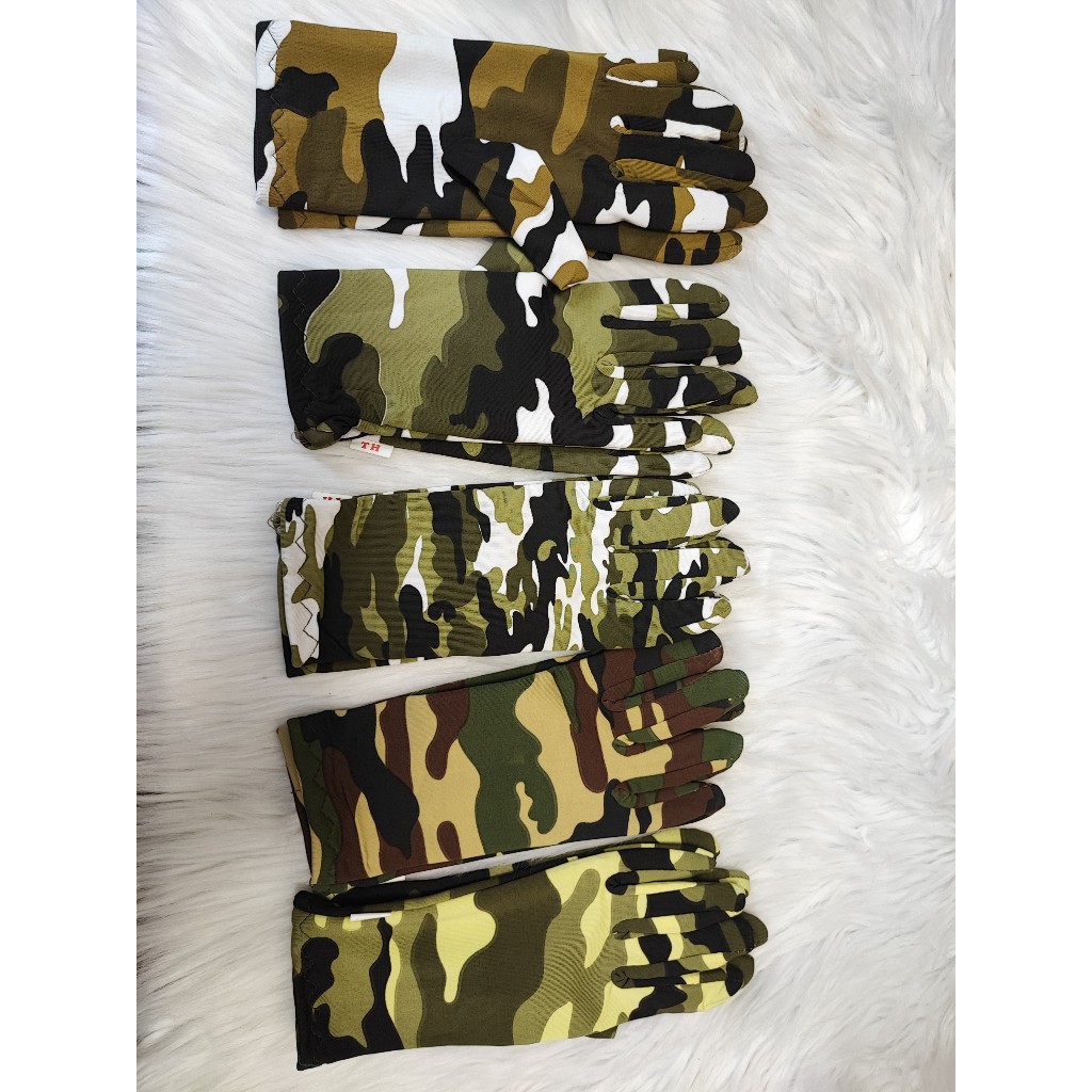 Găng tay màu lính, găng tay rằn ri