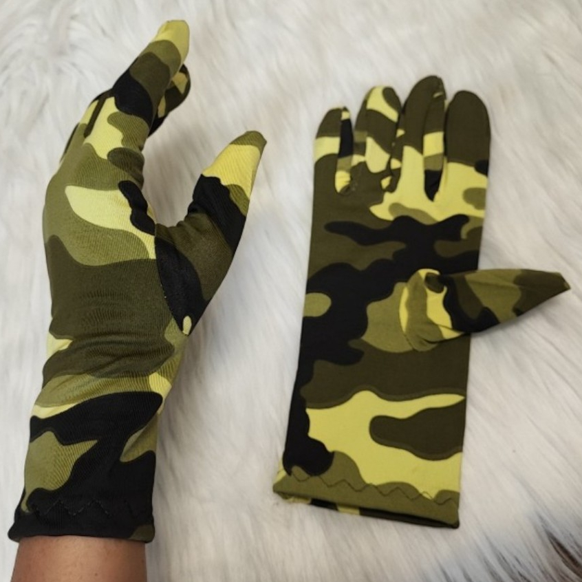 Găng tay màu lính, găng tay rằn ri