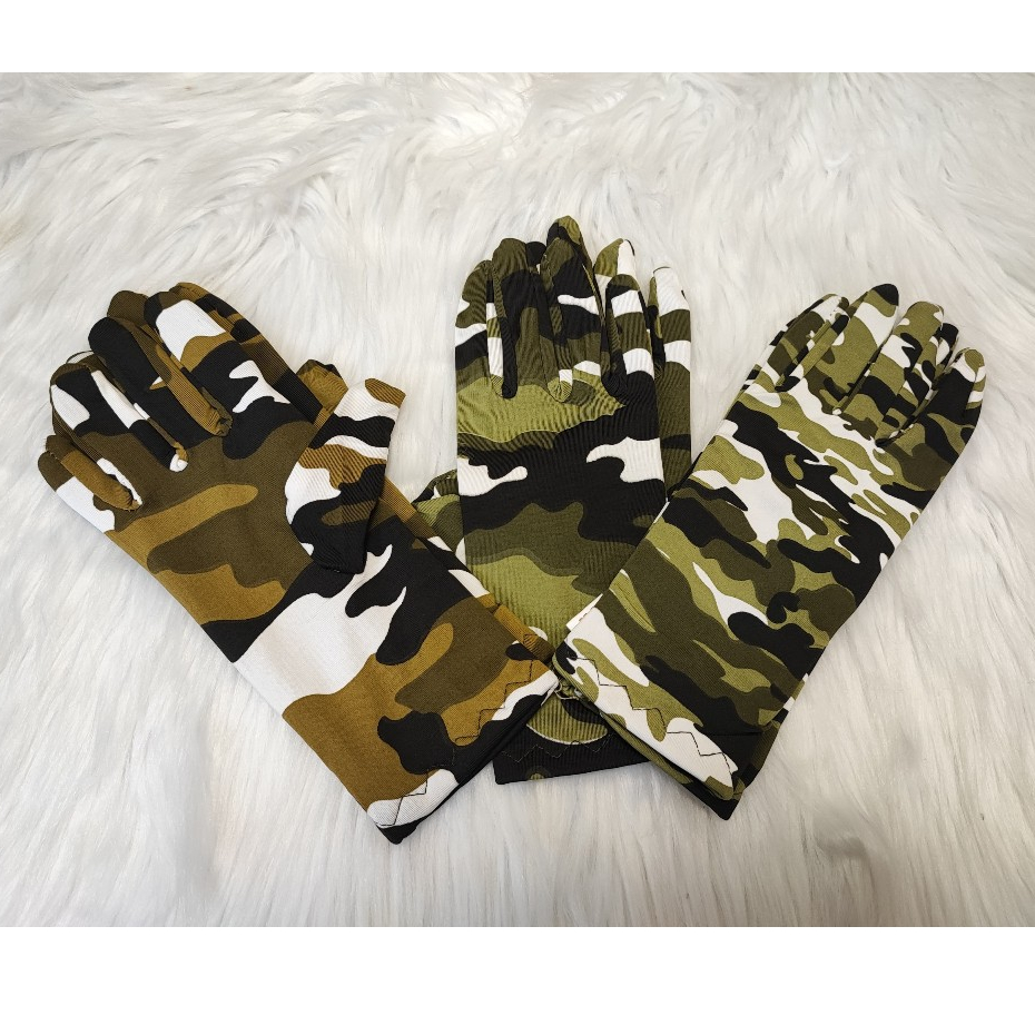 Găng tay màu lính, găng tay rằn ri