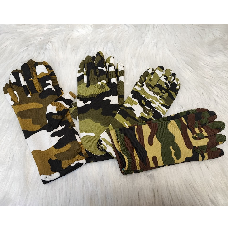Găng tay màu lính, găng tay rằn ri