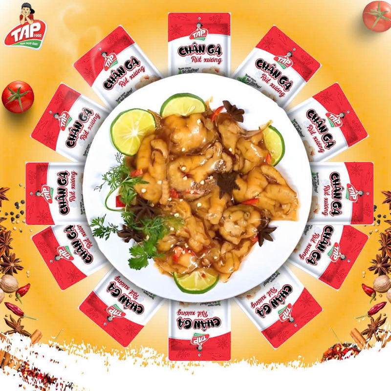 Combo 30 cai chân gà táp food 35gr,40gr,50gr,rút xương