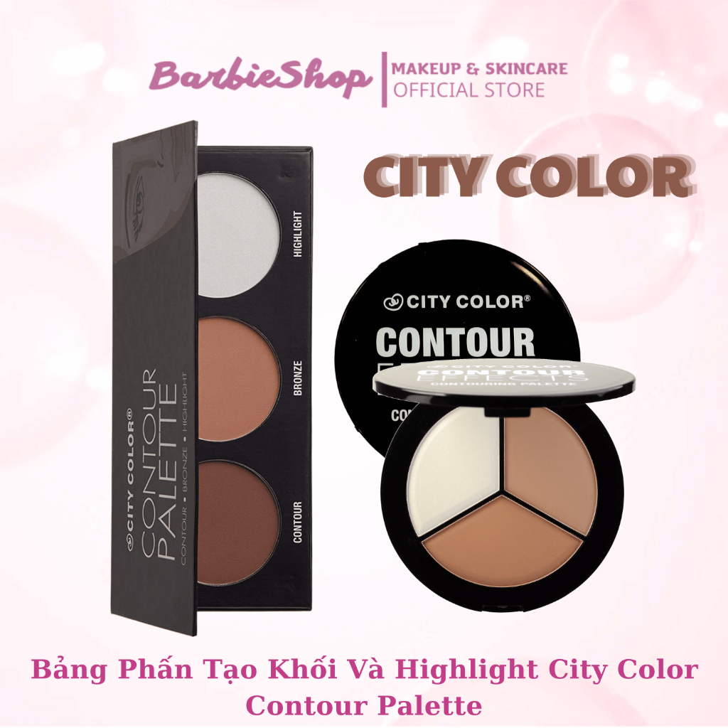 Bảng Phấn Tạo Khối Và Highlight City Color Contour Palette