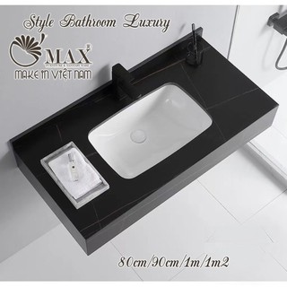 Bàn đá 1 tầng,bàn đá chậu âm bàn ĐÁ ẤN ĐỘ DÀY 14LI,CHỐNG TRẦY CHỐNG Ố CHỐNG THẤM.