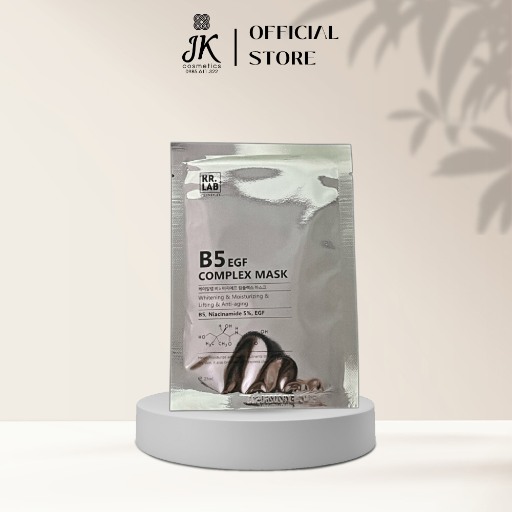 Mặt nạ Mask B5 Kr.lab niacinamide EGF complex mask giúp cấp ẩm dưỡng trắng phục hồi da - JK Auth Cosmetics