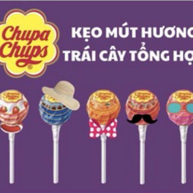 kẹo trái cây chupa chups lẻ