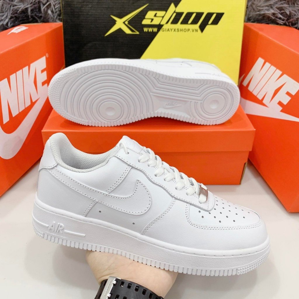 Giày _Nike Air Force 1 Dây Thừng , Xanh Đỏ, Vệt Xanh đế xanh, Mũi Đen Hàng bản Cao Cấp