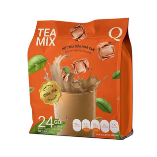 Bột trà sữa hoà tan TEAMIX Trần Quang 24 gói đậm vị trà thơm vị sữa