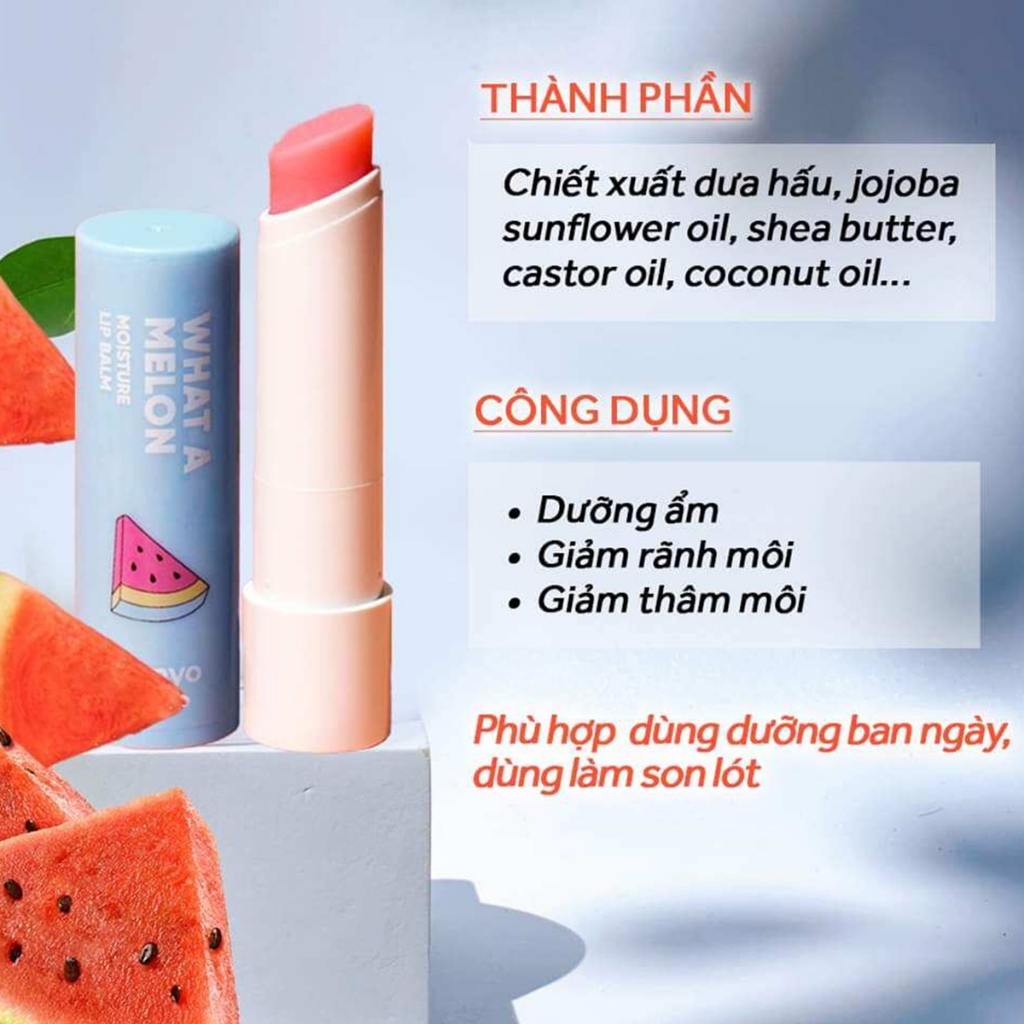 Son Dưỡng Tinh Chất Dưỡng Môi Manyo Ma:nyo WHAT A MELON MOISTURE LIP SERUM 10ml
