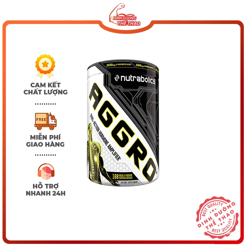 Viên Aggro Tăng Hocmon Nam Bổ Sung Tăng Test Giúp Tăng Cơ Tăng Sinh lý Nam Nutrabolics Test Aggro 168 Viên