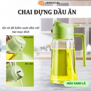  Chai Đựng Dầu Ăn Alix Có Vòi Phun Sương Tiện Lợi 