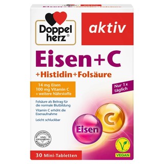 Viên sắt Eisen + C + Axit Folic hộp 30 viên hỗ trợ phòng ngừa thiếu máu