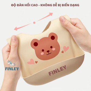 Yếm ăn dặm silicone chống thấm cho bé