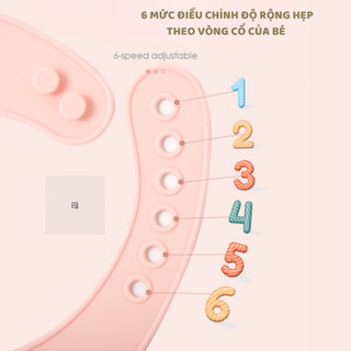 Yếm ăn dặm silicone chống thấm cho bé