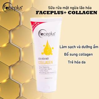 Sữa rửa mặt Collagen FacePlus+ 170ml sạch sâu ngừa mụn giảm nhờn + tặng 2 mặt nạ dưỡng da