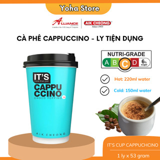 Cà Phê Cappuccino Aik Cheong Ly Tiện Dụng, Kèm Bột Rắc Cacao - Nhập Khẩu Malaysia