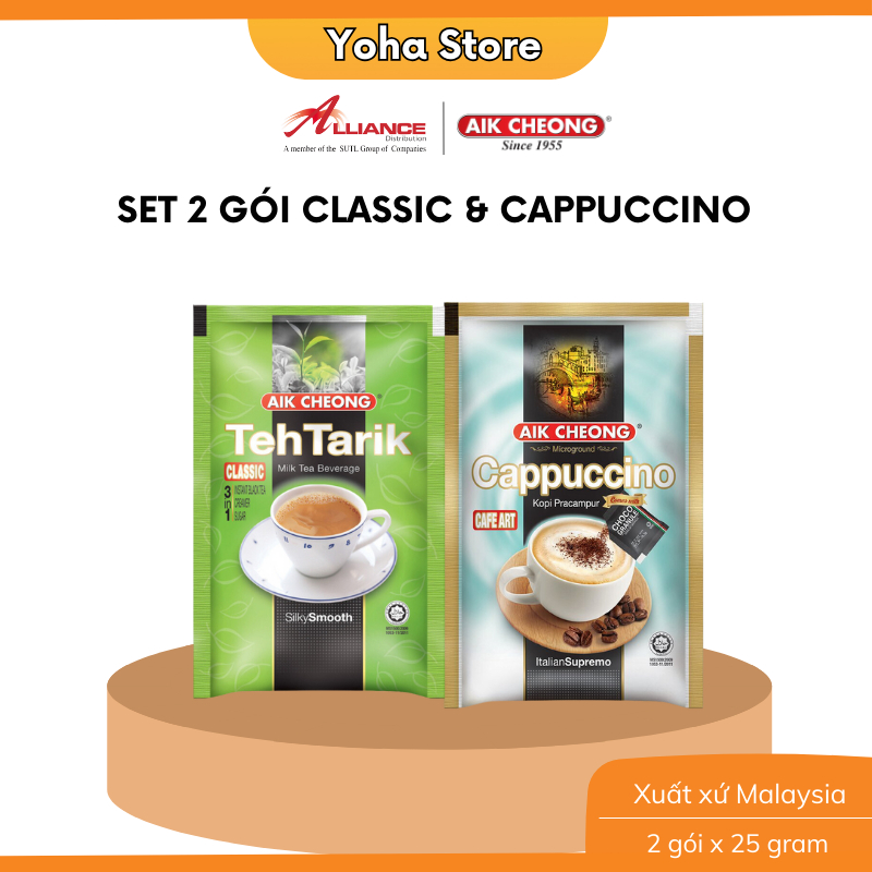 ✅ Set 2 Gói Nhỏ Trà Sữa/ Cà Phê Aik Cheong (Tự chọn-50g) - Nhập khẩu Malaysia