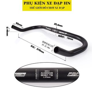 Ghi đông sừng trâu tay lái sừng trâu cho xe đạp thể thao 25.4mm
