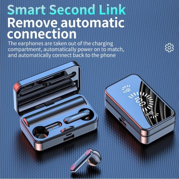 Tai Nghe Không Dây, Tai Nghe Bluetooth Nhét Tai S20 Cảm Ứng Mặt Gương Hiện Thị Pin 2in1