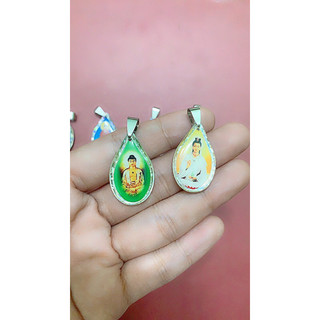 Mặt dây chuyền phật bà quan âm nhựa 3,5 cm