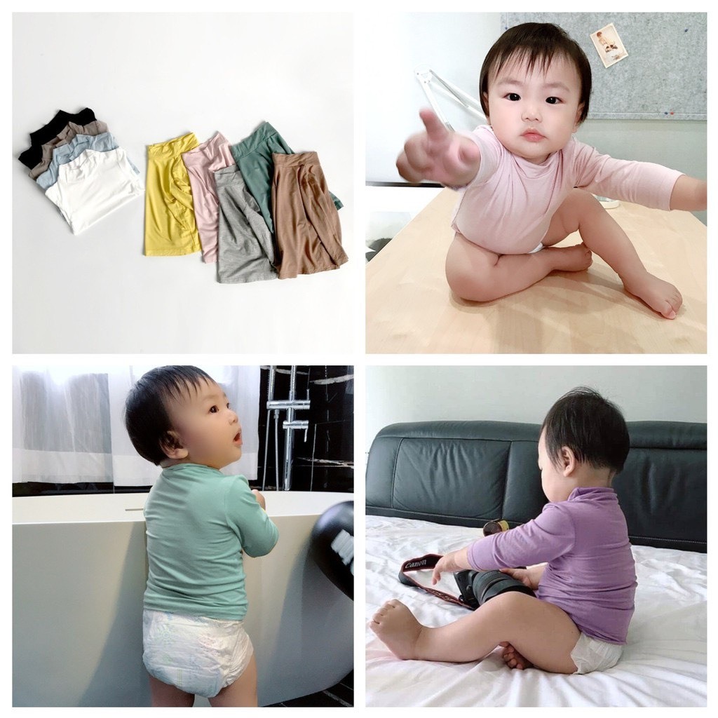 Áo giữ nhiệt cổ 3cm cho bé phân siêu hot